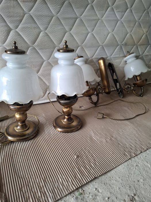 Brass Wall Sconces + Lampshade