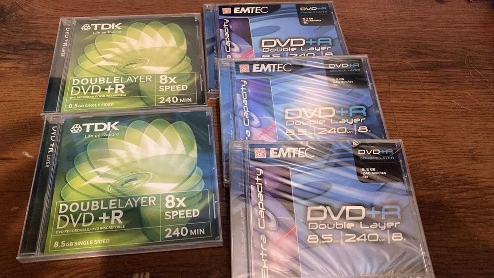 Płyty DVD+R Double Layer TDK/EMTEC- 5 sztuk
