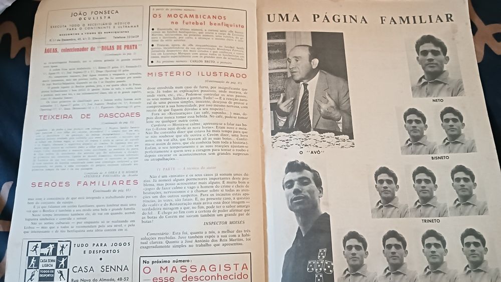 Revista O Benfica ilustrado n50 de 1961