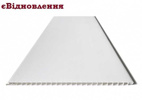 ПВХ-панель (біла матова) 250*8*3000мм, шт