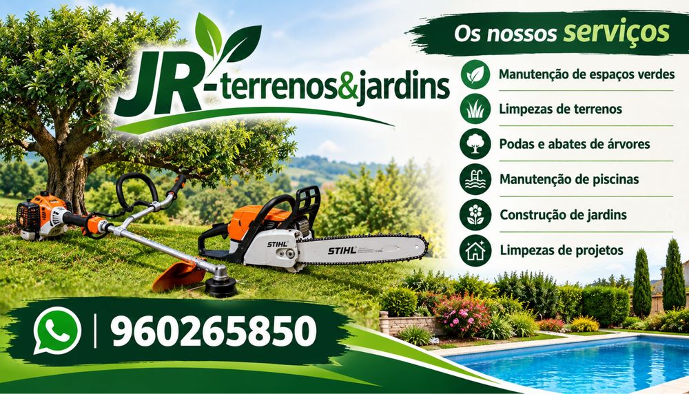 Limpeza de terrenos e construcao de jardins