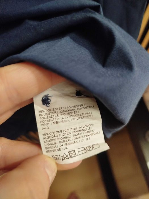 Nowa koszula męska granatowa slim fit – elegancka, rozm. L