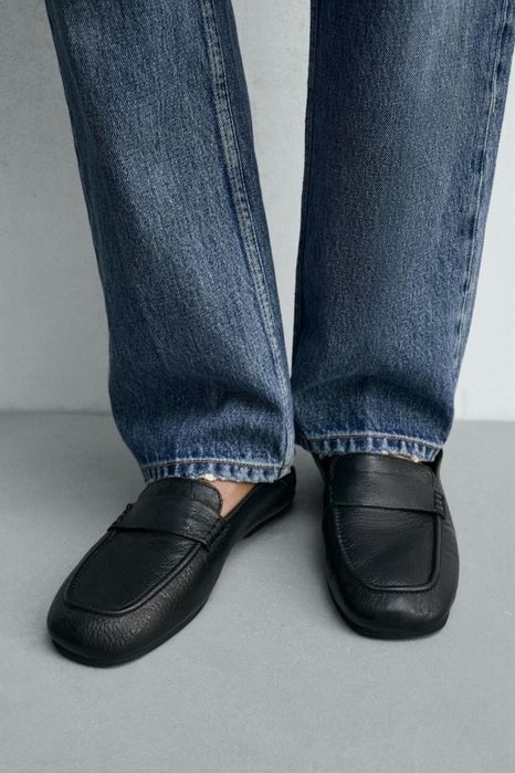 Шкіряні лофери Zara 41-26,5 см