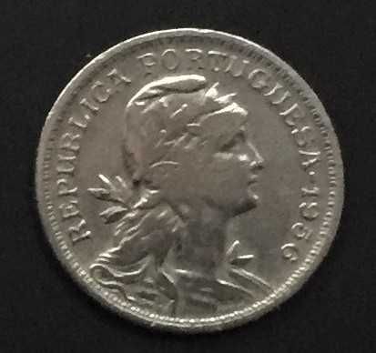 Moeda de 50 centavos alpaca - Portugal - 1956
