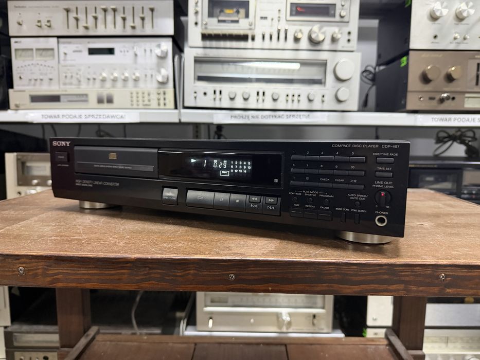 ‼️ Sony CDP-497 – Odtwarzacz CD Hi-Fi z Przetwornikiem Pulse DAC i Programowaniem Odtwarzania Utworów | Audio Room