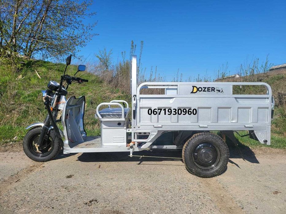 Електро скутер трицикл Дозер Dozer Model3 запас ходу 65км 1800W Кредит