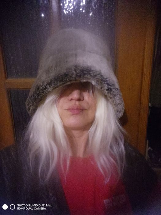 Хутряна панама мех зимняя шапка норкова шапка норочка ушанка норка нат