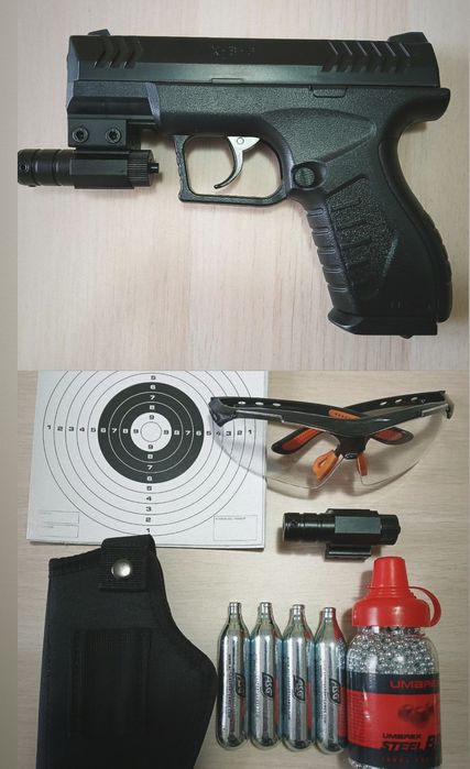 Pistola Umarex Semi-Automática Co2 Vários Acessórios