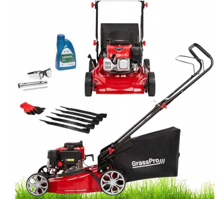 Бензинова газонокосарка GrassPro GP500 мульчування 46 см 200 см³ 70 л