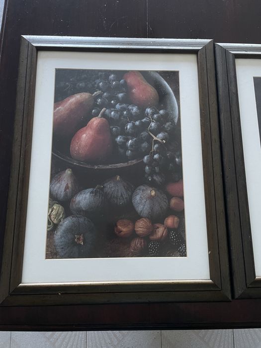 Dois Quadros Decorativos com Frutas – Ideais para Cozinha