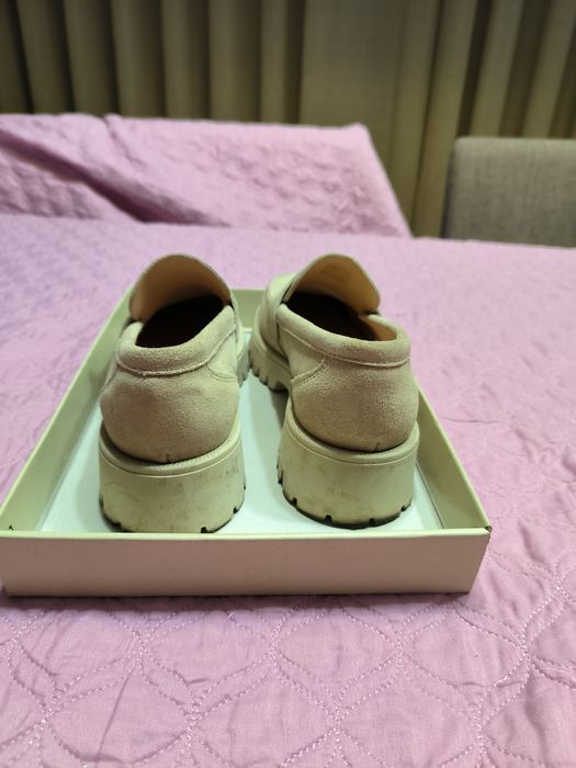 Sapatos beges Mulher