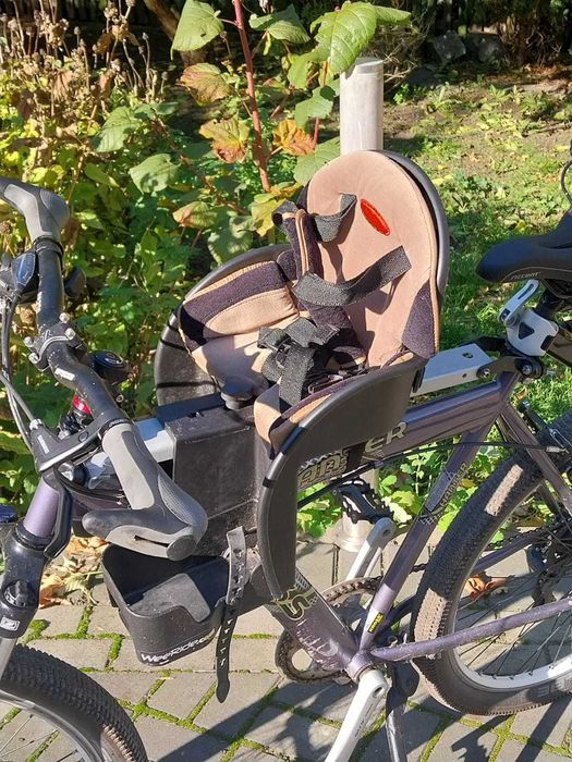 Fotelik rowerowy dla dziecka WeeRide Safe Front Deluxe centralny