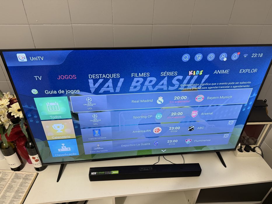 Televisao 55 polegadas + coluna