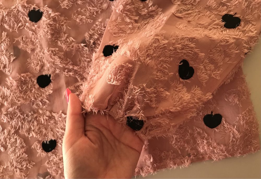 Blusa rosa com corações nova