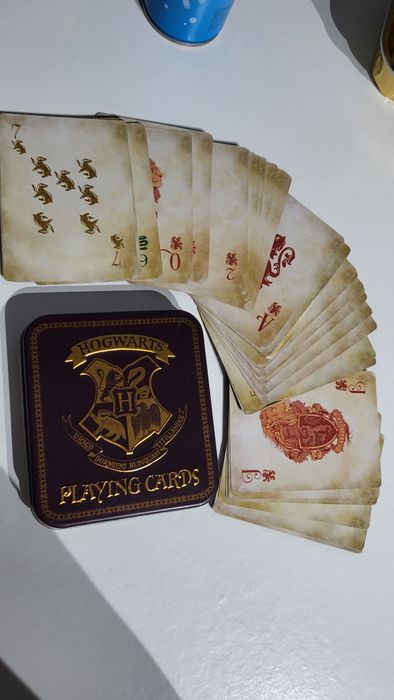 Baralho de cartas.  Harry Potter Hogwarts Playing carts