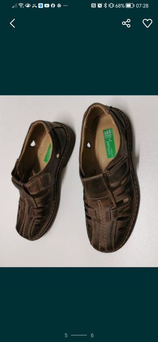 Skórzane Buty Męskie Lekkie Wygodne