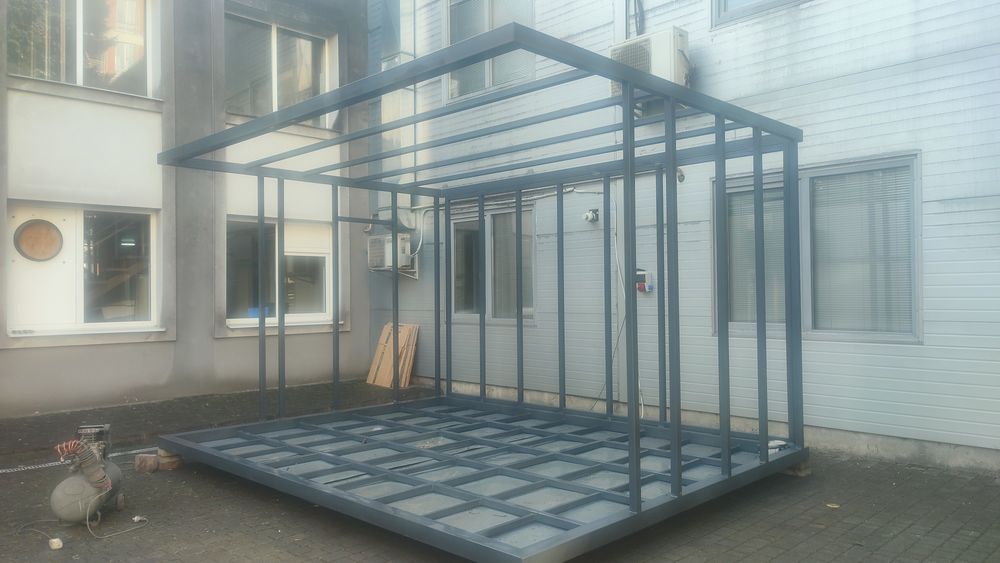 Металеві навіси. Альтанки. Ангари.