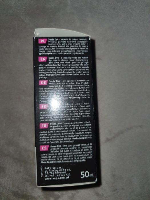 Suede dye barwnik do zamszu i nabuku 108