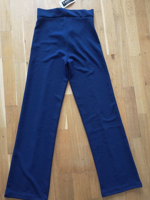 Spodnie damskie proste, szerokie, wysoki stan, miękkie /M/38/nowe