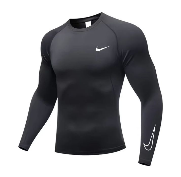 Компресійна чоловіча термо кофта рашгард Nike Pro