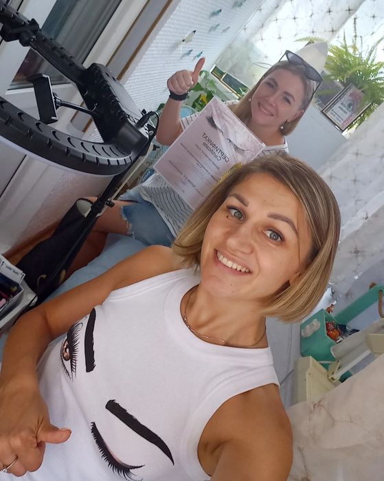 Обучение наращиванию/ламинированию ресниц и бровейОн/офлайн.Поскот.