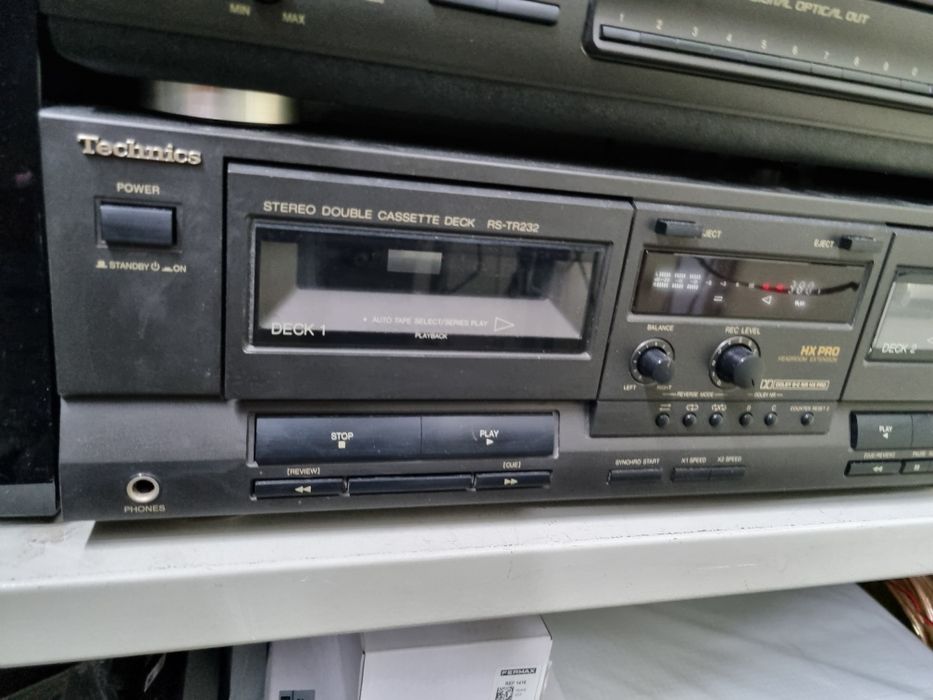 Deck de cassetes Technics RS-TR232. Ler a descrição até ao fim.