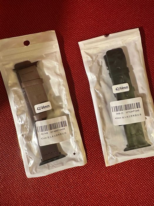 Pulseiras para apple smart watch 7, 8 ou 9 conjunto em pele