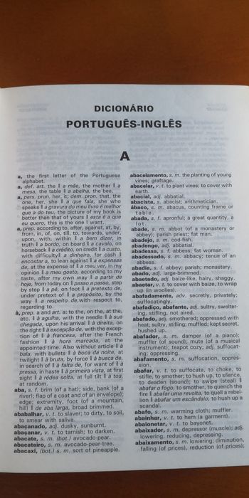 Dicionário Português - Inglês