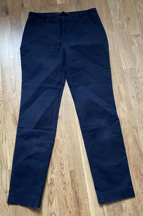 Zara spodnie granatowe damskie