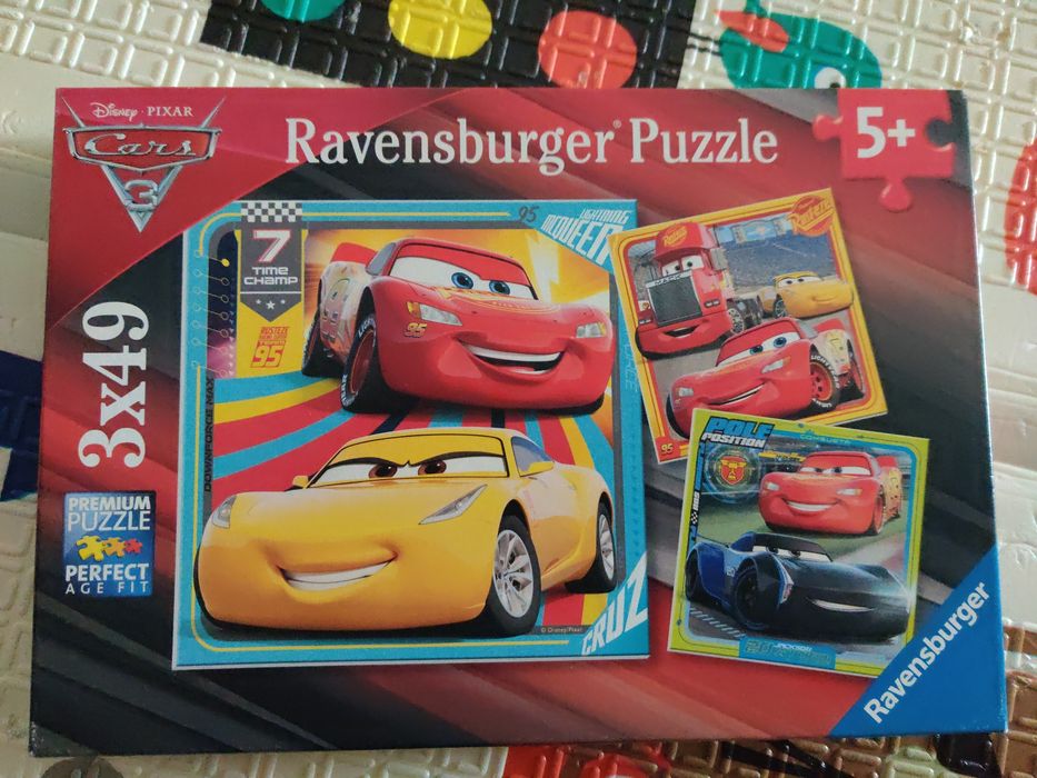 Puzzle 3 em 1 Faísca McQueen