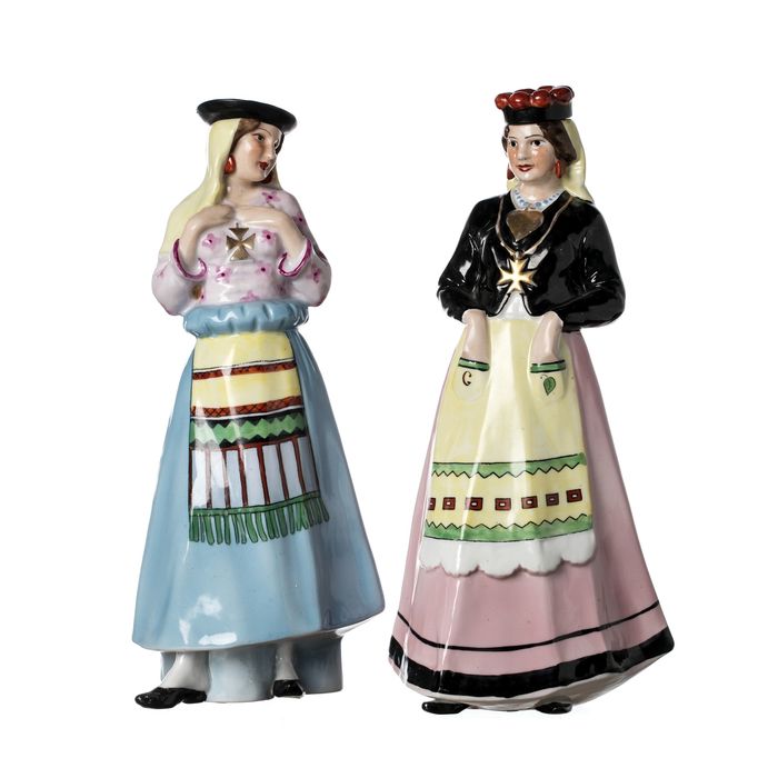 Porcelana - Garrafa varina e garrafa minhota - Vista Alegre