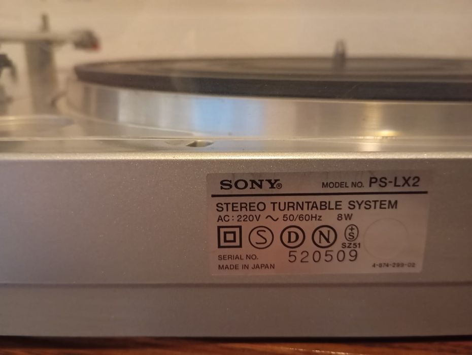Sony PS-LX2 Проигрыватель виниловых пластинок