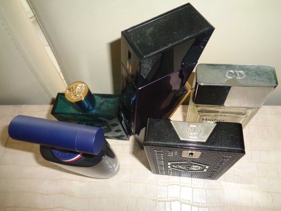 5x puste flakony butelki po oryginalnych perfumach Dior CD Versace