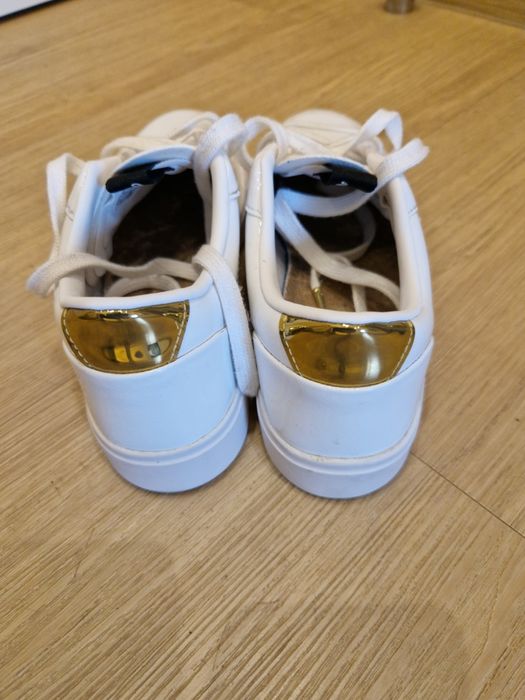 Adidas Sleek Gold Metallic Niskie Sneakersy