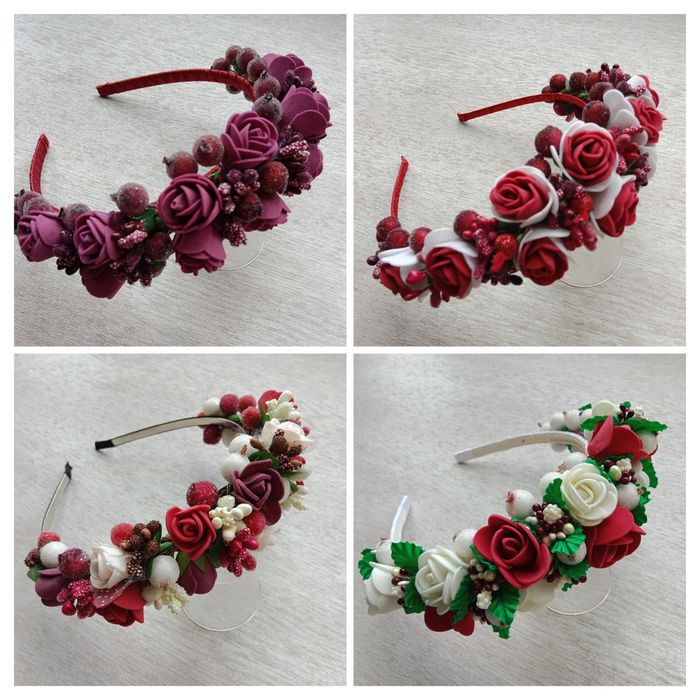 Любой 100 грн Обруч веночек ободок цветочный