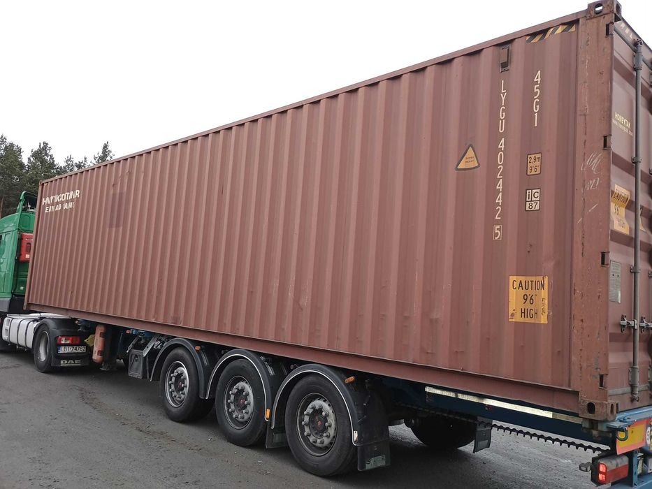 Kontener morski magazynowy 40 HC, 12 metrowy, używany