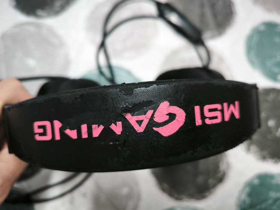 Headset MSI Gaming (Funcional 100% / Desgaste Estético no Estofos)