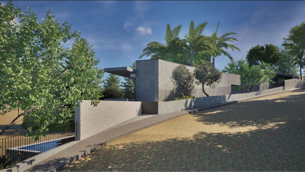 Terreno com 530m2 Projecto aprovado Moradia T3+ 1 c piscina-vista Rio