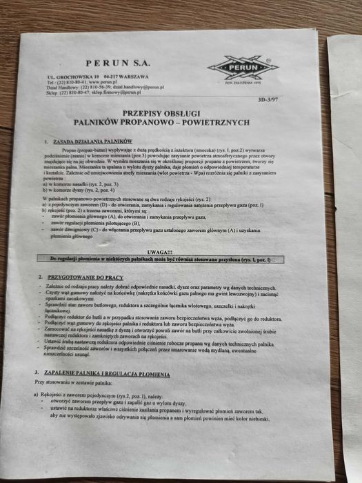 Palnik do lutowania Perun 003 Ppa nowy