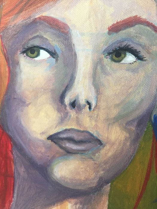 ,,Red'' obraz akrylowy