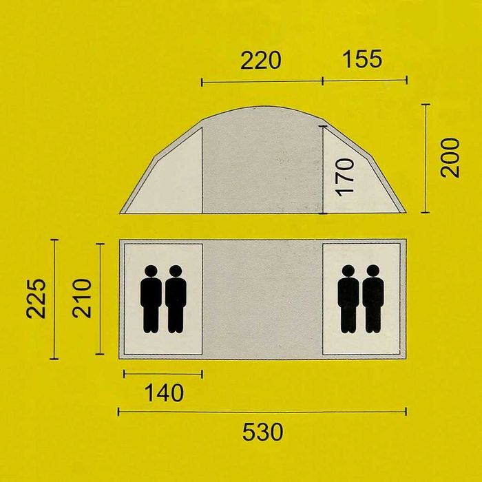 Namiot Campus Super Duo