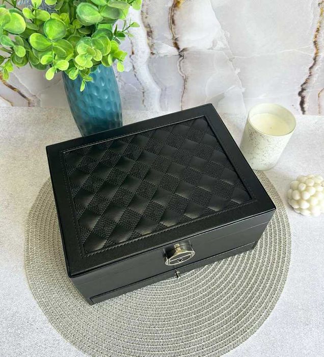 Шкатулка для прикрас на замку 22,5х17х12 см із дзеркалом УЦІНКА!