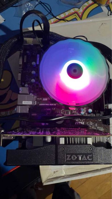 Motherboard MSI A320M Ryzen 5 2600 com 16gb RAm ddr4