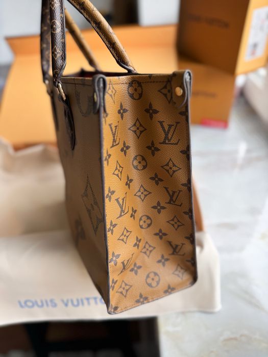Сумка жіноча шопер тоут Louis Vuitton OnTheGo Monogram луи витон шкіра