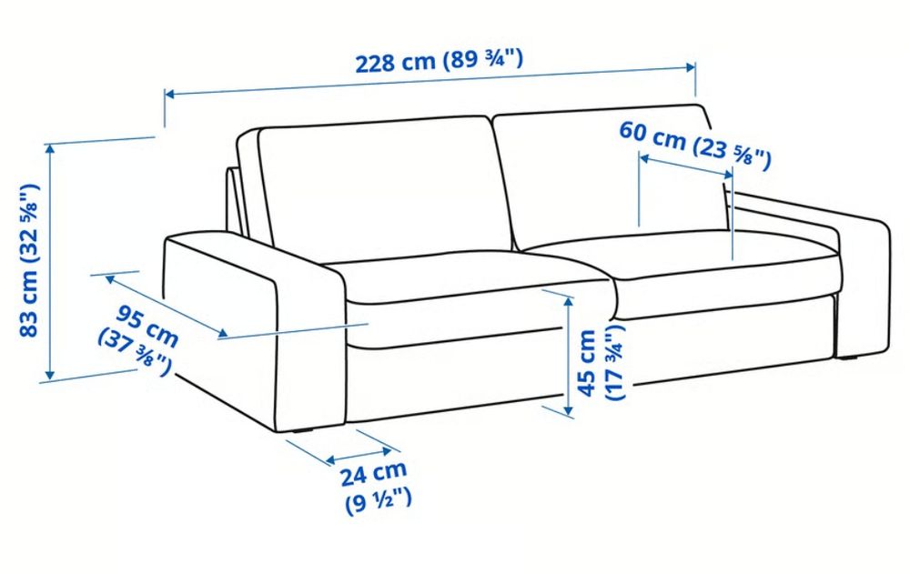 Sofá KIVIK IKEA 3 Lugares