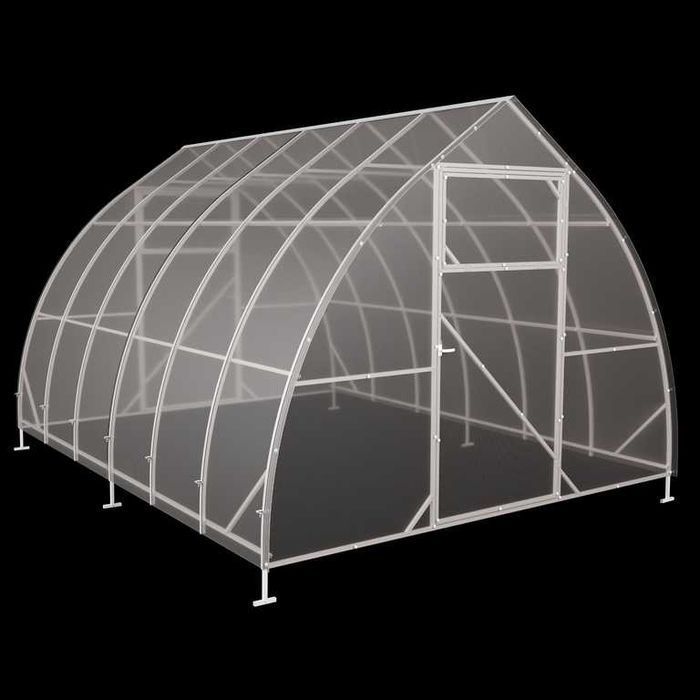 Szklarnia z poliwęglanu Kropla 3,1x4-12m profil 20x20 POLIWĘGLAN 3-6mm