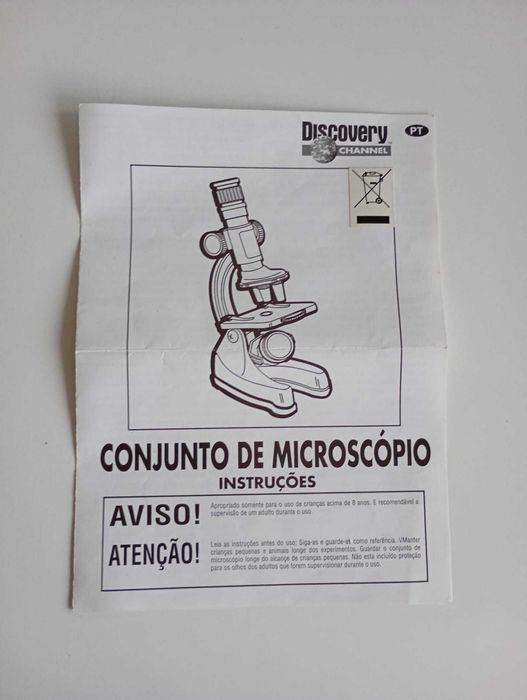 Microscópio Discovery Channel – Completo, Como Novo, 100x/300x/600x