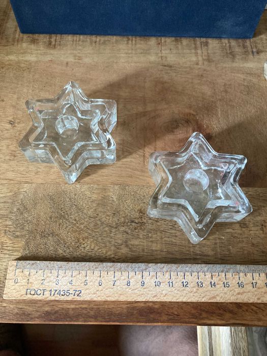 Два светильника для Шаббата Подсвечник Звезда Давида Иудаизм 2 в 1 лот