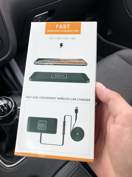 Бездротова зарядка Xiaomi, коврик зарядка для автомобіля, бездротова