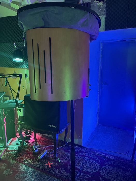 Budka osłona akustyczna do nagrywania wokali + statyw + pop filter